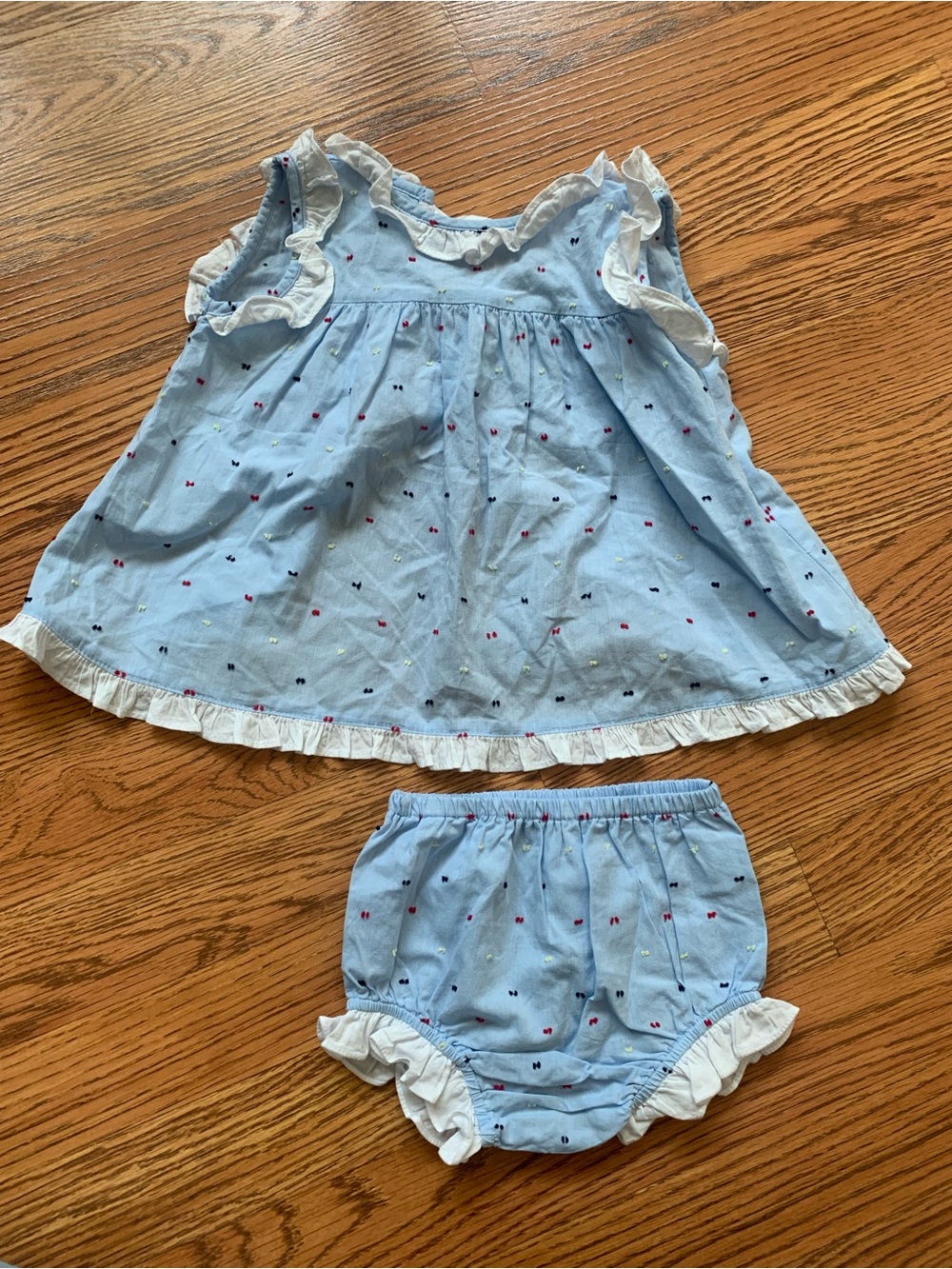 Bella Bliss Swiss Dot Swing Back Set 12 mo